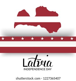 Vector illustration of a background or Poster for Latvia Independence Day.