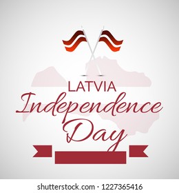 Vector illustration of a background or Poster for Latvia Independence Day.