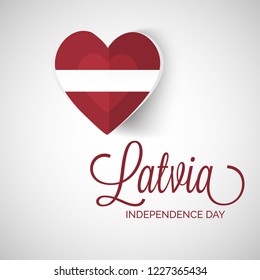 Vector illustration of a background or Poster for Latvia Independence Day.