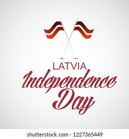 Vector illustration of a background or Poster for Latvia Independence Day.