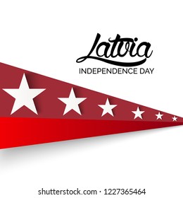 Vector illustration of a background or Poster for Latvia Independence Day.