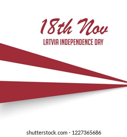 Vector illustration of a background or Poster for Latvia Independence Day.