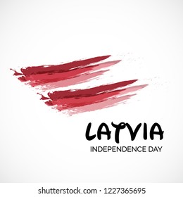 Vector illustration of a background or Poster for Latvia Independence Day.