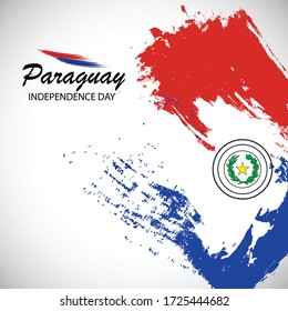 Vector Illustration eines Hintergrunds oder Poster für Paraguay Unabhängigkeitstag.