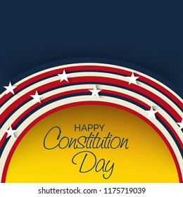 Vector illustration of a background or Poster for United States Constitution Day.
