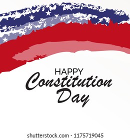 Vector illustration of a background or Poster for United States Constitution Day.