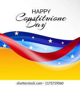 Vector illustration of a background or Poster for United States Constitution Day.