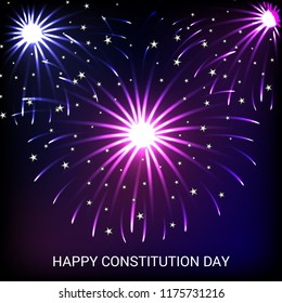 Vector illustration of a background or Poster for United States Constitution Day.