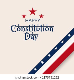 Vector illustration of a background or Poster for United States Constitution Day.