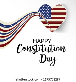 Vector illustration of a background or Poster for United States Constitution Day.