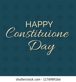 Vector illustration of a background or Poster for United States Happy Constitution Day.