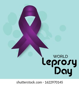 Vector illustration of a background or poster For World Leprosy Day.
