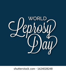 Vector illustration of a background or poster for World Leprosy Day.