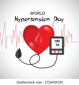 Vector Illustration Background Poster World Hypertension Stock Vector ...