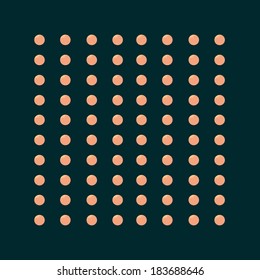vector illustration background with a pot on a dark background