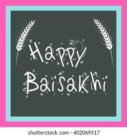 Vector illustration of a background for Punjab New Year (Baisakhi Mubarak) Happy Baisakhi festival.