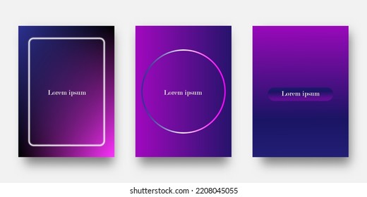 Vector illustration background of purple and blue pattern with gradient texture for pattern cover design. Poster Templates Posters and EPS 10