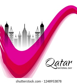 Vector illustration of a Background for Qatar National Day.