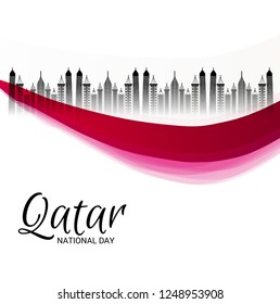 Vector illustration of a Background for Qatar National Day.