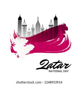Vector illustration of a Background for Qatar National Day.