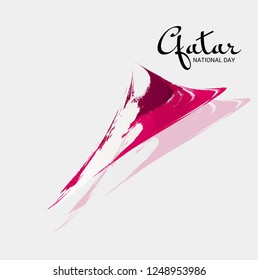 Vector illustration of a Background for Qatar National Day.
