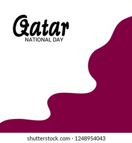 Vector illustration of a Background for Qatar National Day.