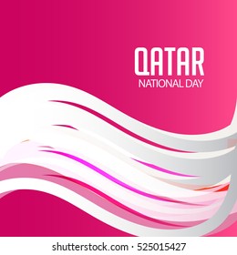 Vector illustration of a Background For Qatar National Day.