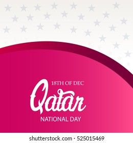 Vector illustration of a Background For Qatar National Day.
