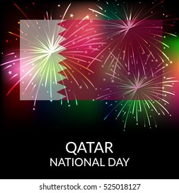 Vector illustration of a Background For Qatar National Day.