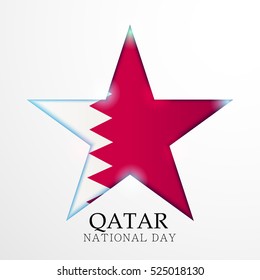 Vector illustration of a Background For Qatar National Day.