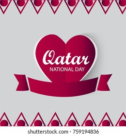 Vector illustration of a background for Qatar National Day.