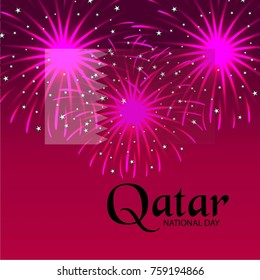 Vector illustration of a background for Qatar National Day.