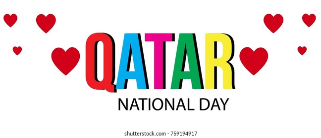 Vector illustration of a background for Qatar National Day.