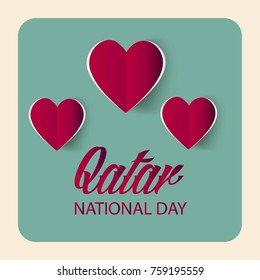 Vector Illustration Of a background for Qatar National Day.