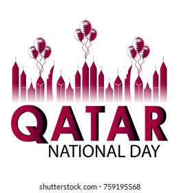Vector Illustration Of a background for Qatar National Day.