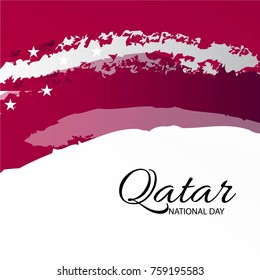 Vector Illustration Of a background for Qatar National Day.