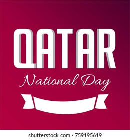Vector Illustration Of a background for Qatar National Day.