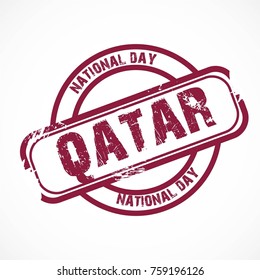 Vector illustration of a background for Qatar National Day.