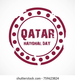 Vector illustration of a background for Qatar National Day.