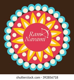 Vector illustration of a background for Ram Navami.
