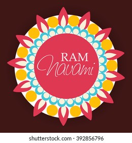 Vector illustration of a background for Ram Navami.