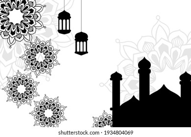 Vector Illustration Background Ramadan Theme Design Stock Vector ...