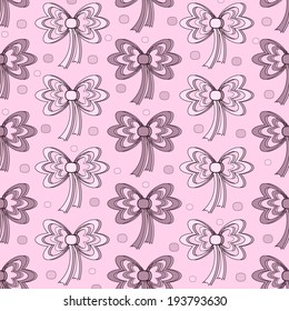vector illustration background with ribbons