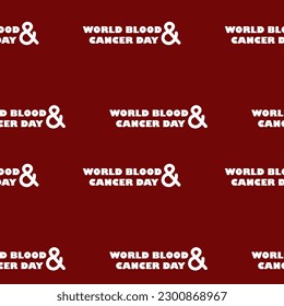 Vector illustration background seamless of Blood Cancer Awareness Month, blood cancer day , May