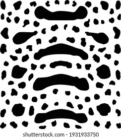 Vector illustration background of shark Leoprad skin