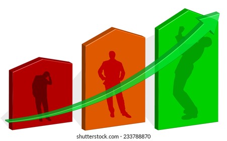 Vector illustration background with a silhouette of a man.