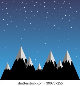vector illustration background sky nature landscape summer