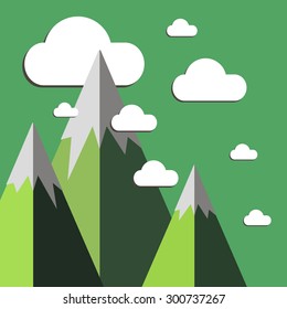 vector illustration background sky nature landscape summer