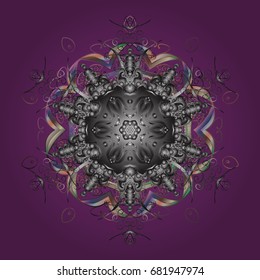 Vector illustration. Background. Snowflakes. Holiday design for Christmas and New Year fashion prints. Christmas pattern with snowflakes abstract background.