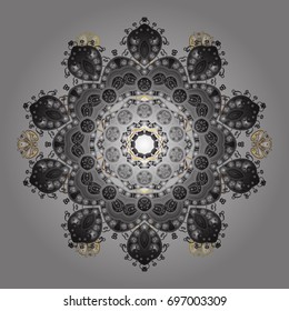 Vector illustration. Background. Snowflakes. Holiday design for Christmas and New Year fashion prints. Christmas pattern with snowflakes abstract background.